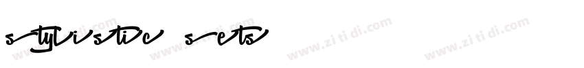 Stylistic Sets字体转换
